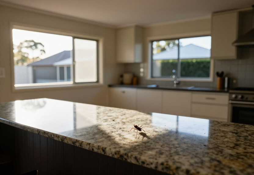 Cockroach-free kitchen in Kareela after treatment
